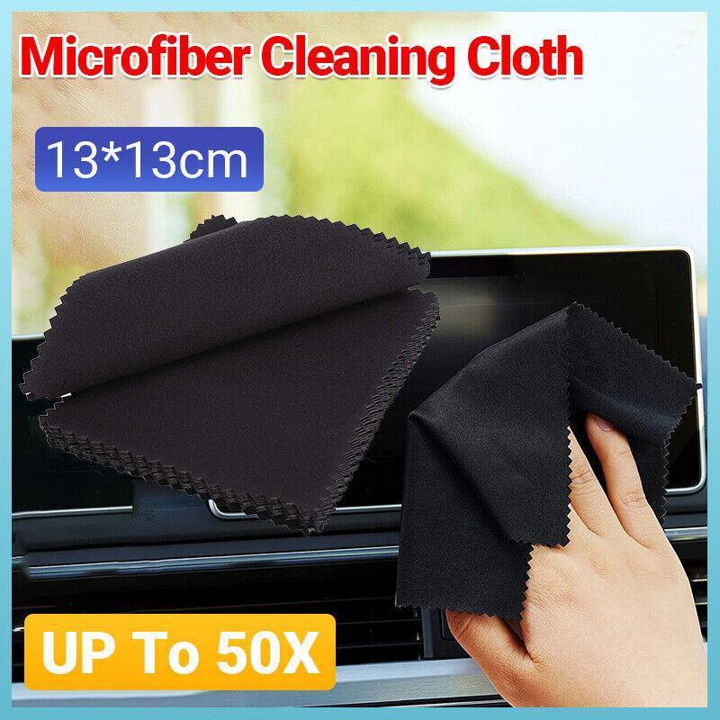 Microfiber Cleaning Cloth Camera Lens Eye Glasses Phone Screen Jewellery Wipes - 10PCS