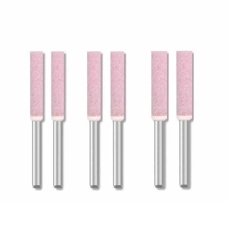 10 Pack Chain Tool Sharpener Grinding Stones for Rotary Bit Kits 4/4.8/5.5mm - 3MM X 4MM