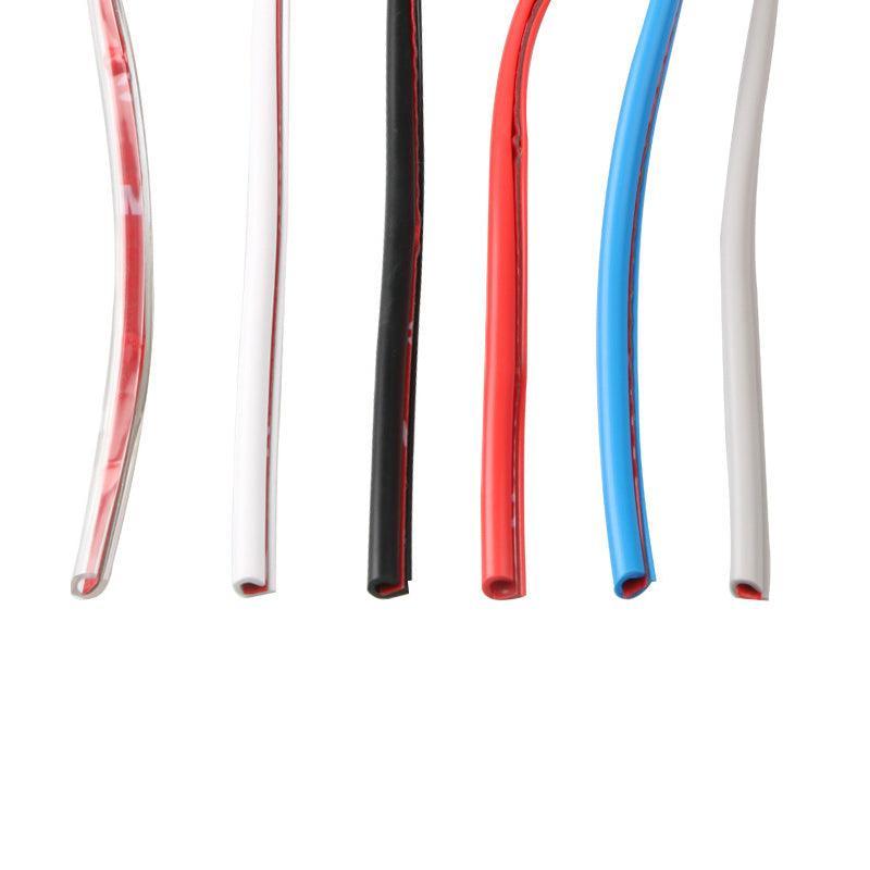 5M Car Door Edge Protector Strip Anti-Scratch Protection Rubber Trim Seal Au - White