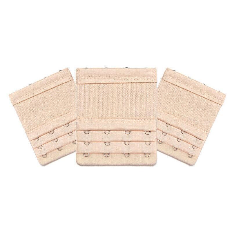4 Hooks Underwear Extension Bra Buckle Bra Extender Hook Brassiere Strap - Beige