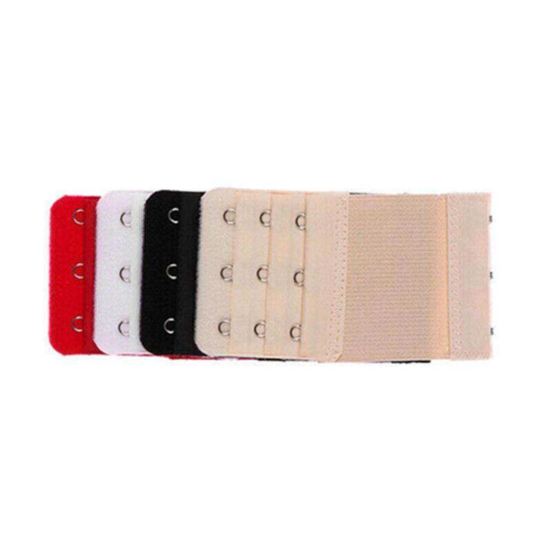 3 Hooks Underwear Extension Bra Buckle Bra Extender Hook Brassiere Strap - Red