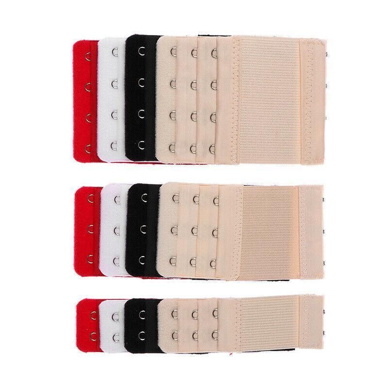 4 Hooks Underwear Extension Bra Buckle Bra Extender Hook Brassiere Strap - Red