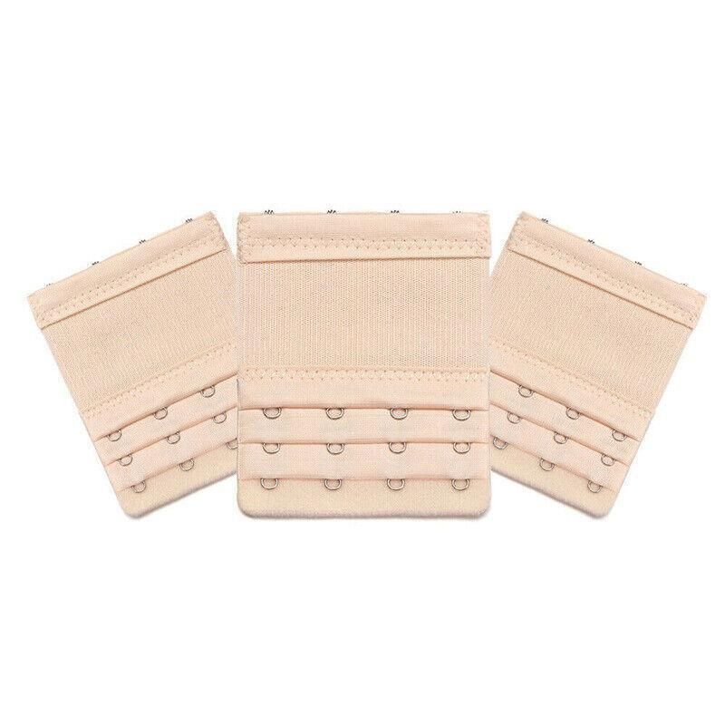 4 Hooks Underwear Extension Bra Buckle Bra Extender Hook Brassiere Strap - Black