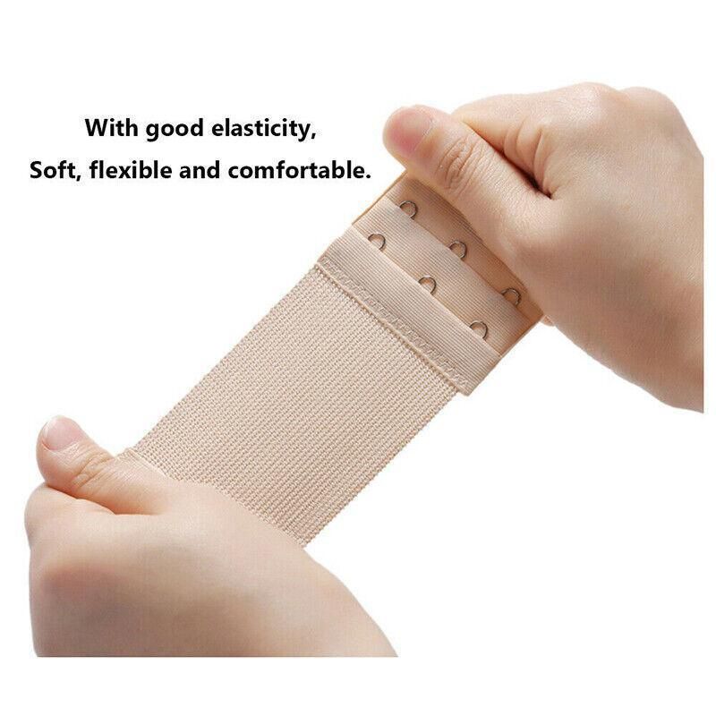 4 Hooks Underwear Extension Bra Buckle Bra Extender Hook Brassiere Strap - White