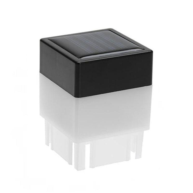 1Pc Waterproof Solar LED Lights Square Fence & Garden Lamp Warm/Cold - Cold Light