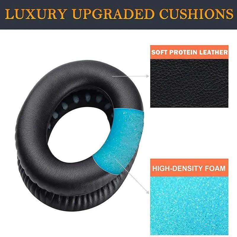 Replacement Ear Pads Cushions For Bose Quietcomfort 35 Qc35 Ii Qc25 Qc15 Ae2 - Black-Blue