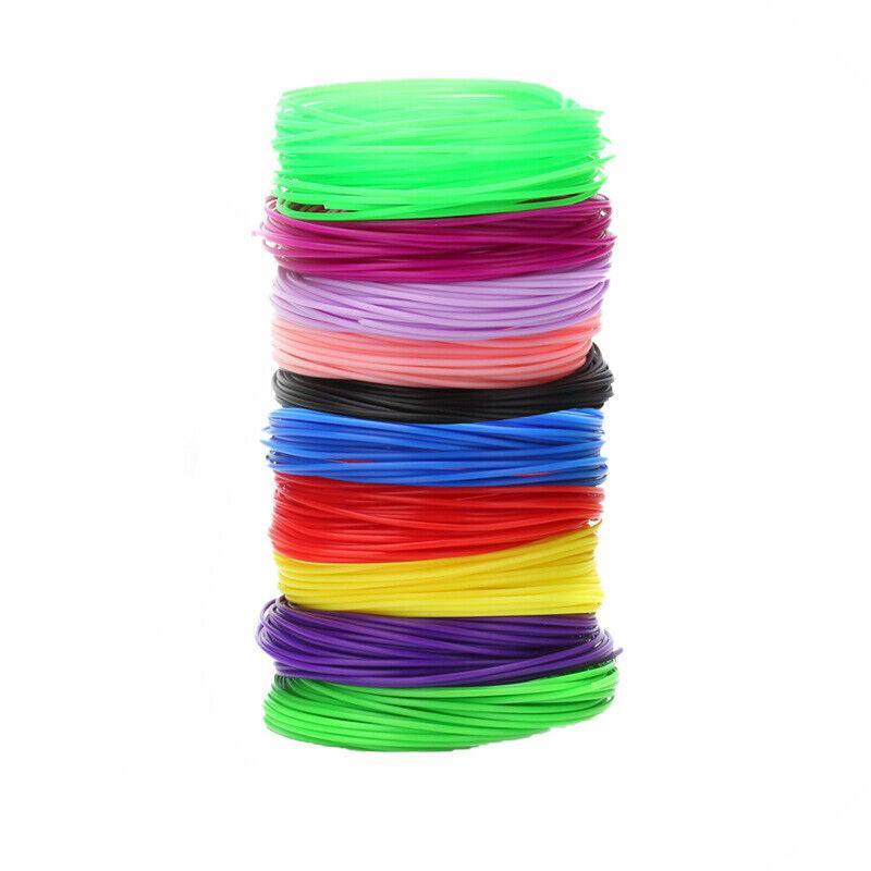 100M PLA 3D Pen Filament 10 Colours 1.75mm Printing Material for Drawing Craft