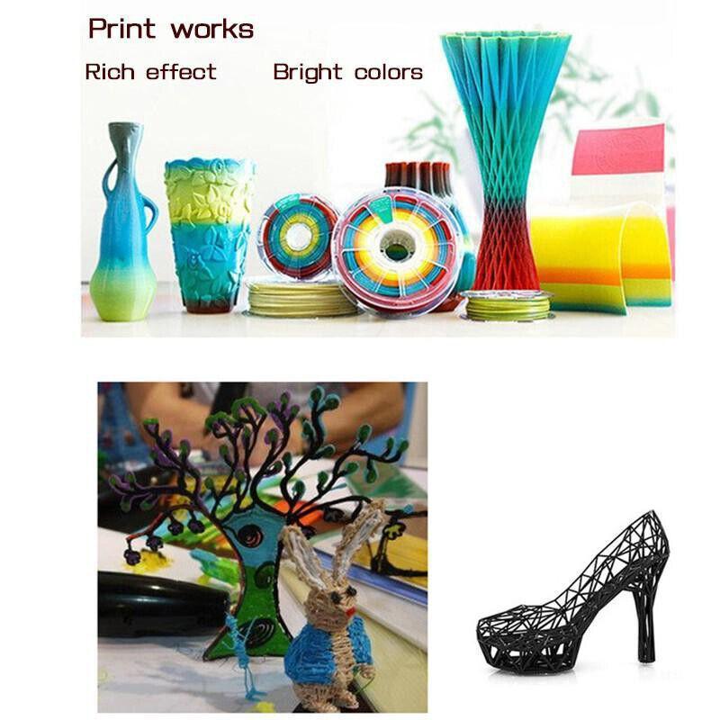 100M PLA 3D Pen Filament 10 Colours 1.75mm Printing Material for Drawing Craft