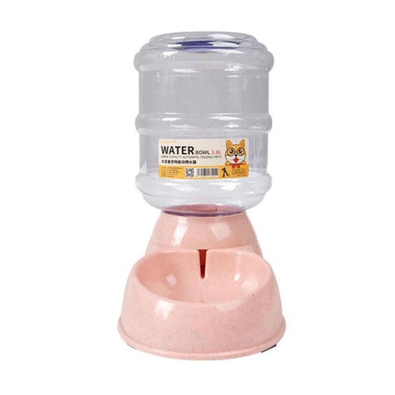Automatic 3.8L Water Feeder Pet Dog Cat Puppy Dispenser Feeder Bowl Bottle - Grey