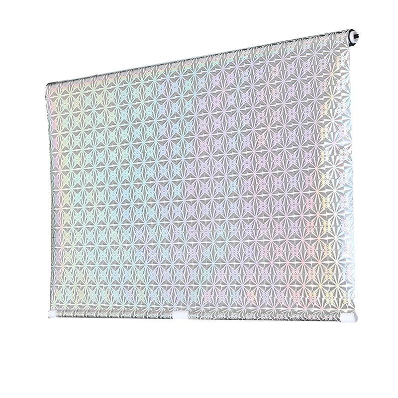 Silver Roller Blinds Suction Cup Sunshade Blackout Curtains Car Home Window Curtains - 50 X 125 CM