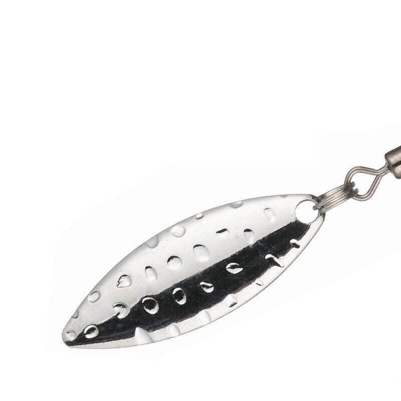 Weedless Jighead Hook Swimbait Worm Fishing Lure Wide Gap Single Barbed Spinner - 1/0#