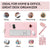 Large Leather Gaming Mouse Pad Waterproof Desk Keyboard Mat 120 x 60cm - Pink