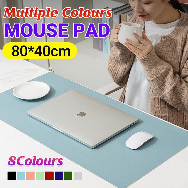 Large Leather Mouse Pad 80x40cm Desk Mat Gaming Extended Waterproof Anti Slip - Light Green