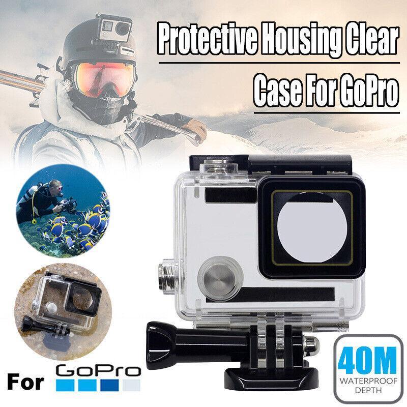 Waterproof Housing Case for GoPro Hero 3 Plus 4 Clear Protective Diving Shell - For GoPro Hero 3+