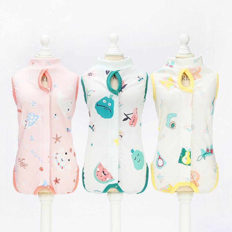 Pet Cat Postoperative Recovery Suit Pet Surgery Clothing Sterilization Weaning Pink - M(Bust: 38cm Length:27cm)