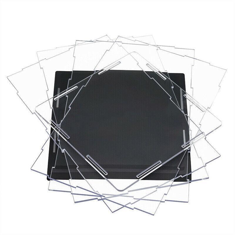 Acrylic Display Case Clear Box Dustproof Large Self-Install Cars Trucks - 17.3x12.5x24.7CM