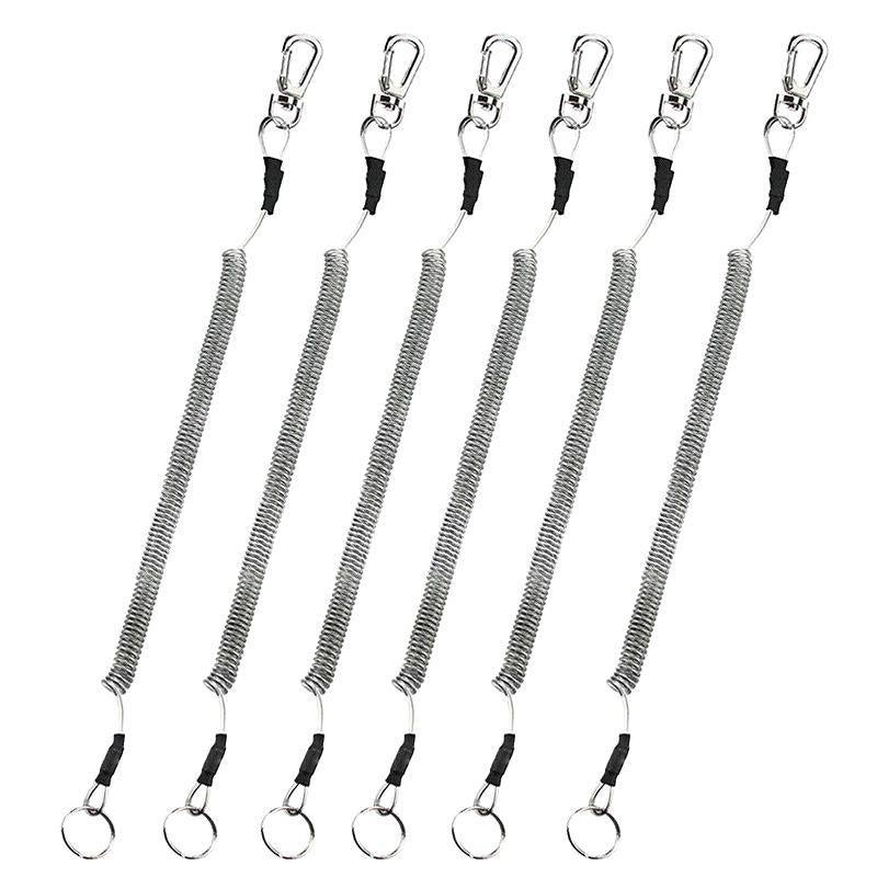 6X Fishing Lanyards Boating Ropes Kayak Secure Pliers Lip Grips Tackle Fish Tool - Multicoloured
