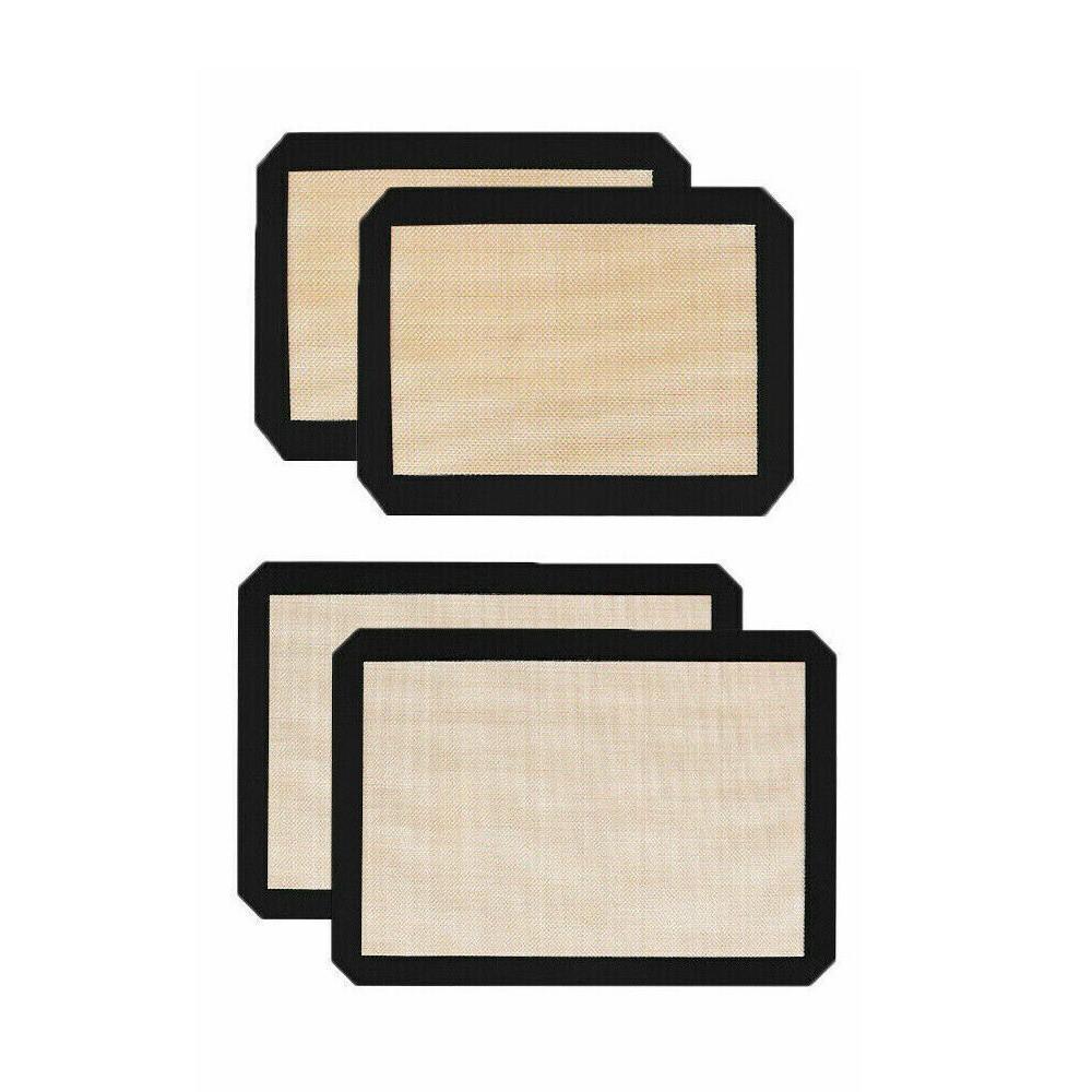 New Non-Stick Silicone Baking Mat Large Scale Cake Emarle Silicon Bakeware Dough - Grey 2PCS(2*60X40CM)