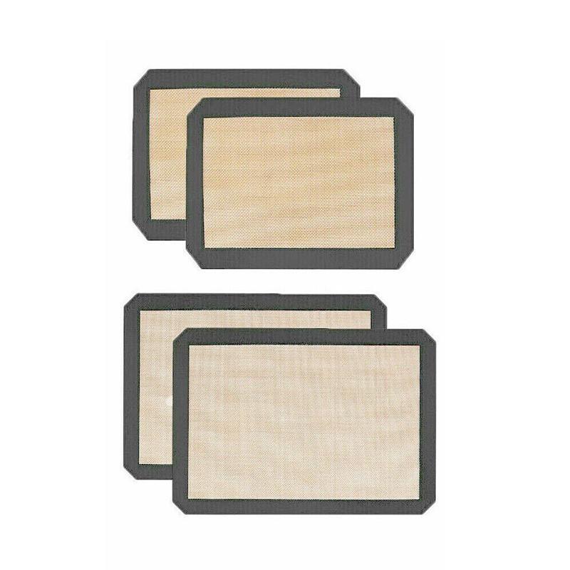 New Non-Stick Silicone Baking Mat Large Scale Cake Emarle Silicon Bakeware Dough - Grey 2PCS(2*60X40CM)