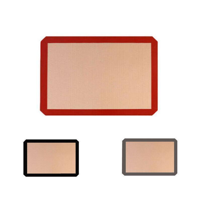 New Non-Stick Silicone Baking Mat Large Scale Cake Emarle Silicon Bakeware Dough - Red 4PCS(2*30X21+2*42X29.5CM)