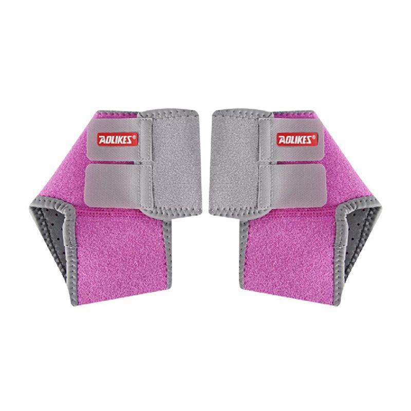 S Size AOLIKES One Pair Ankle Support Brace Wrap with Cushioned Pads - Rose Red- Small* 1 Pair