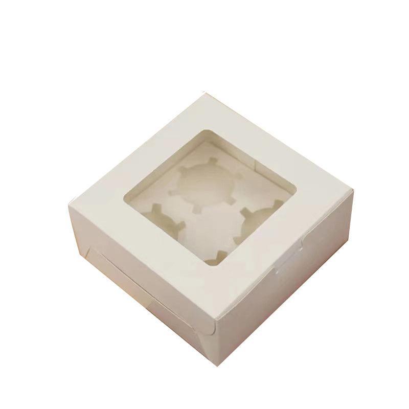 Cupcake Box Cases 1/2/4/8/12 Holes Window Face Cases Party Wedding Muffin Baking - 12 Holes 5PCS