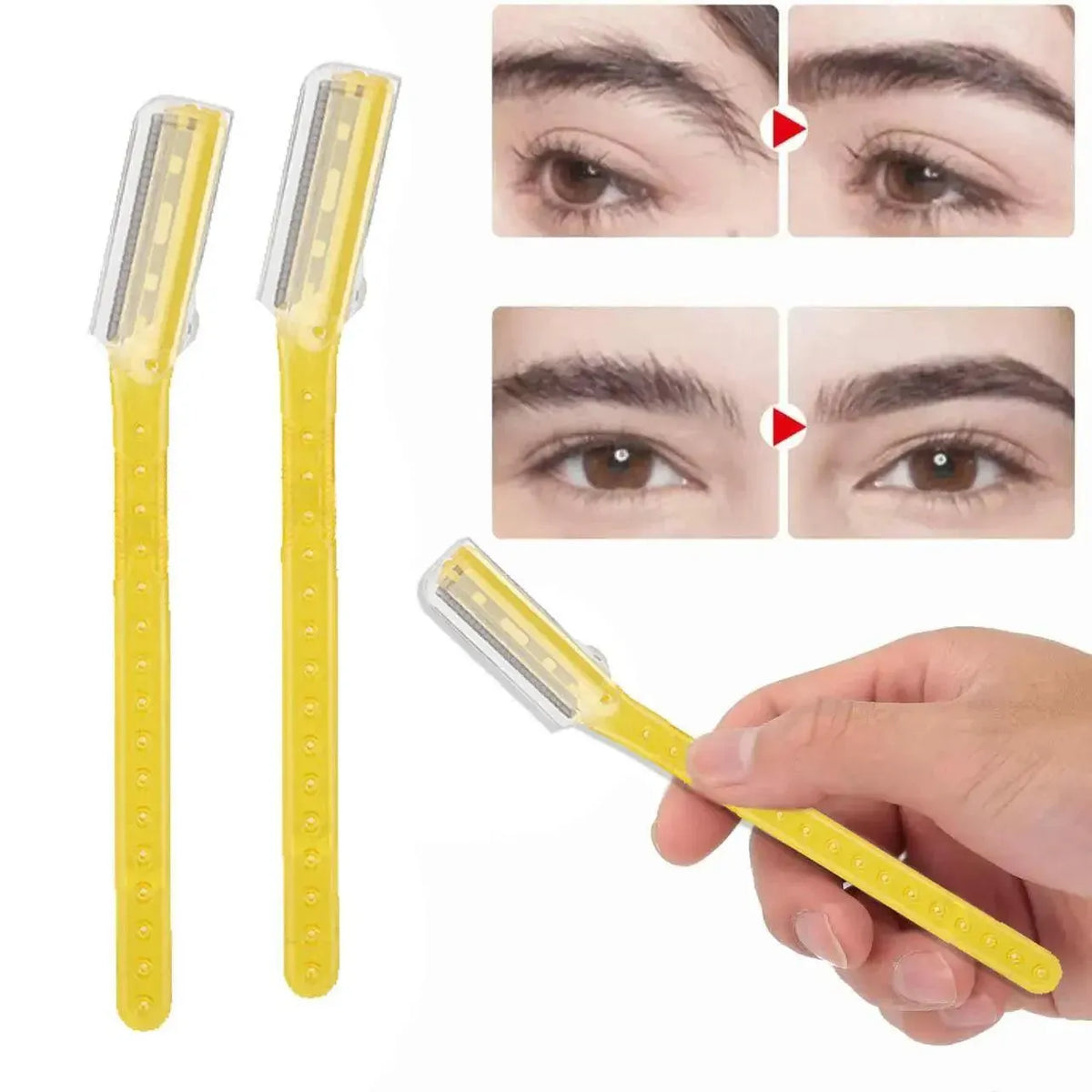 3 Pcs Facial Razors Eyebrow Razor Shave Hair & Exfoliate Face Shaver Ladies Tool