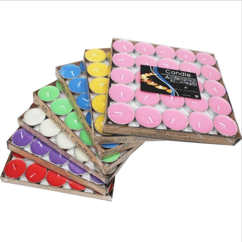 Tealight Candles 10 or 50 Pack Unscented Long Burning for Wedding Party Decor - White- 2 Hours10PCS