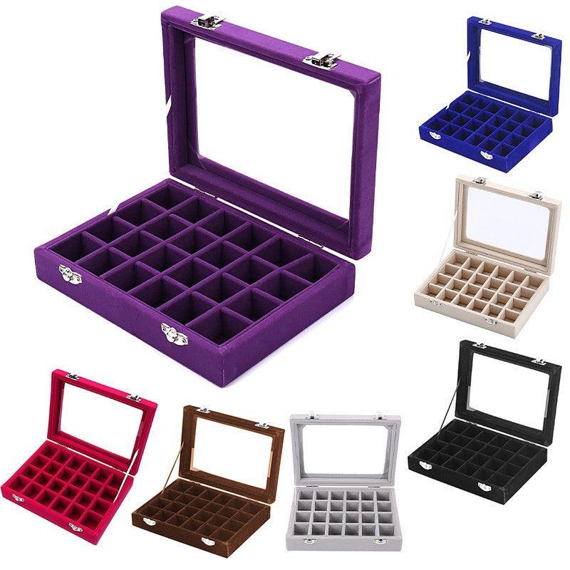 Velvet Earring Jewelry Display Hanger Organizer Box Holder Storage Case Au Stock - Black