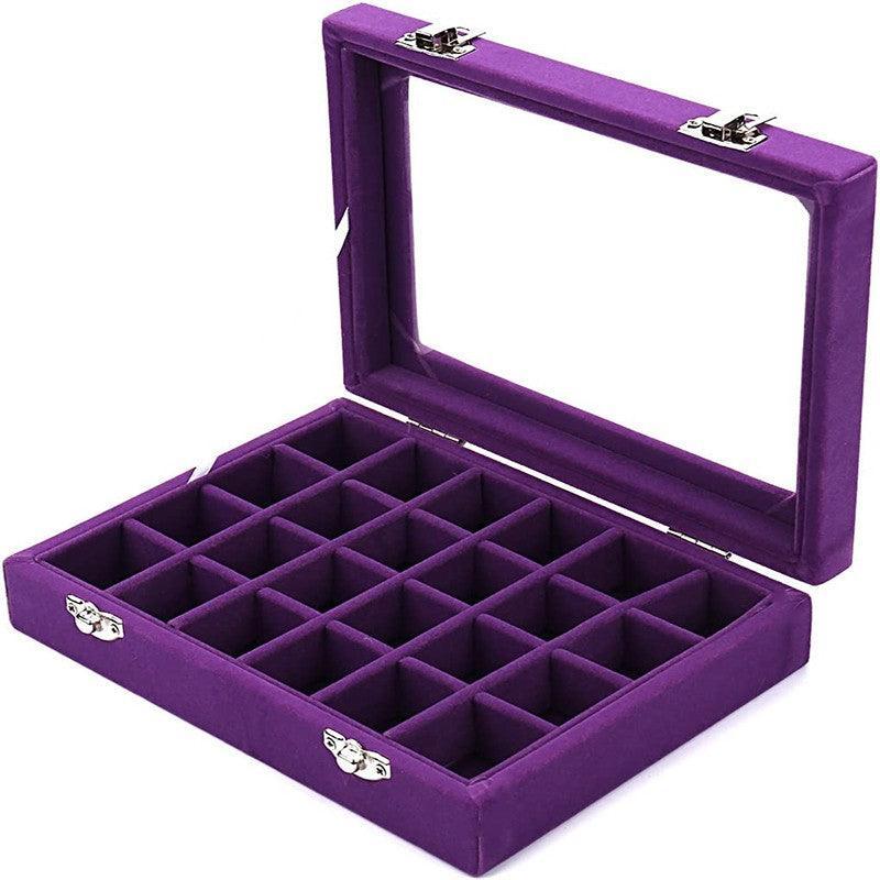 Velvet Earring Jewelry Display Hanger Organizer Box Holder Storage Case Au Stock - Black