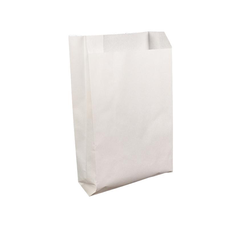 1000PCS Oil-proof Takeaway Paper Bags for Premium Takeout Supply - White-22*15*5cm