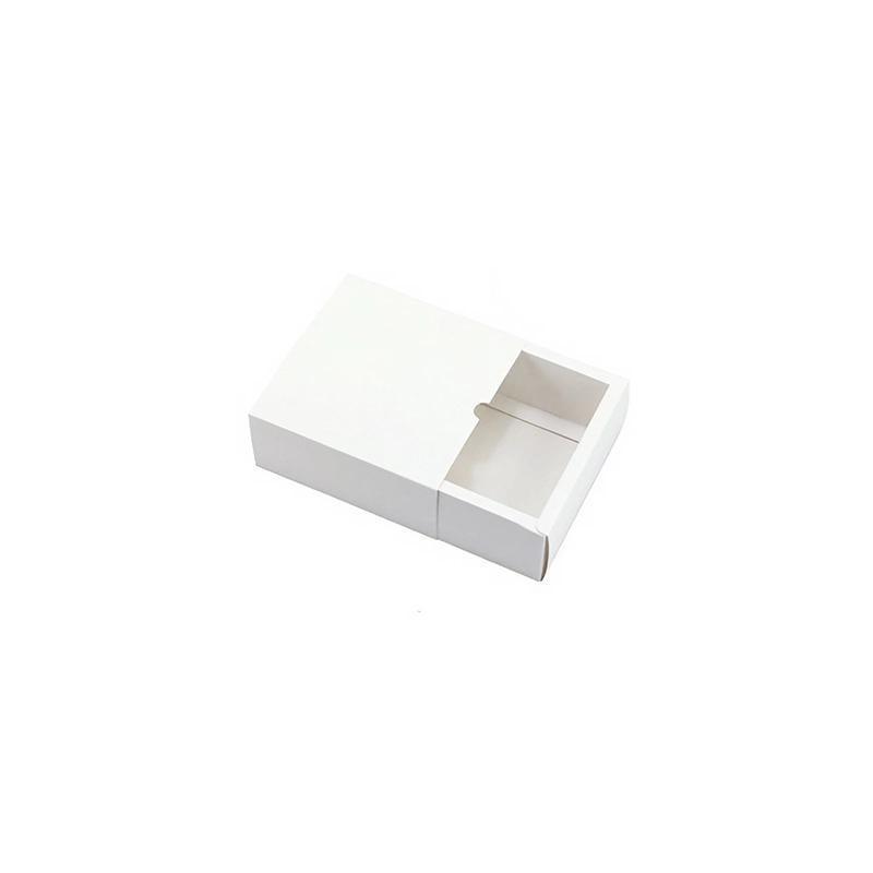 100PCS DIY Paper Box Drawer Type Jewelry Packing Box Tea Gift Cosmetics White - 17*8*3.5cm
