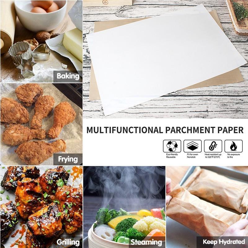 High Temperature Resistant Household Baking Paper Baking Sheet Cloth Non-Stick - White 30*40CM