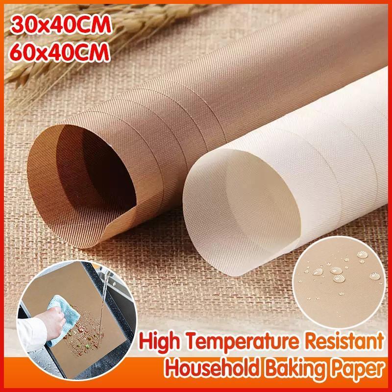 High Temperature Resistant Household Baking Paper Baking Sheet Cloth Non-Stick - White 40*60CM