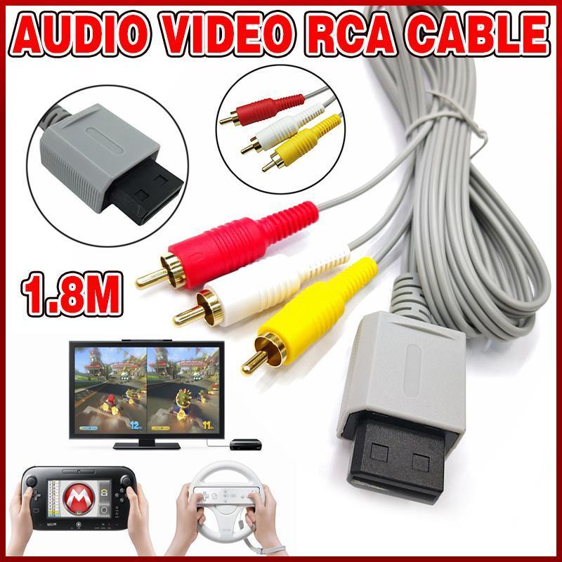 Audio Video RCA Cable High Quality Lead for Nintendo Wii Wii U Mini Console
