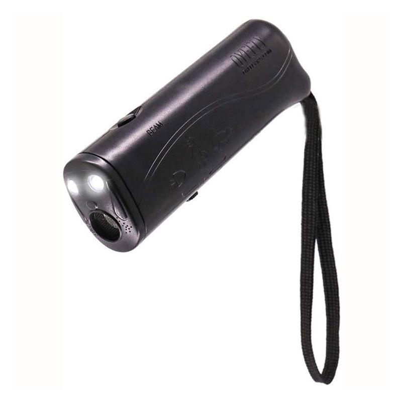 Ultrasonic Dog Barking Control Anti Bark Device Stop Repeller Train Tool Trainer - Black