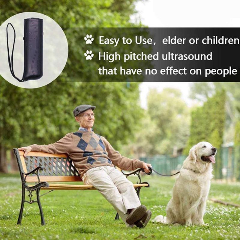 Ultrasonic Dog Barking Control Anti Bark Device Stop Repeller Train Tool Trainer - Yellow