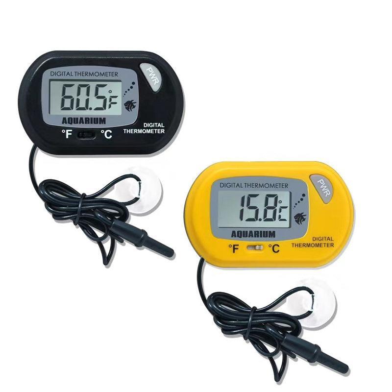 Aquarium Thermometer LCD Digital Aquarium Fish Tank Water Temperature Marine - Yellow