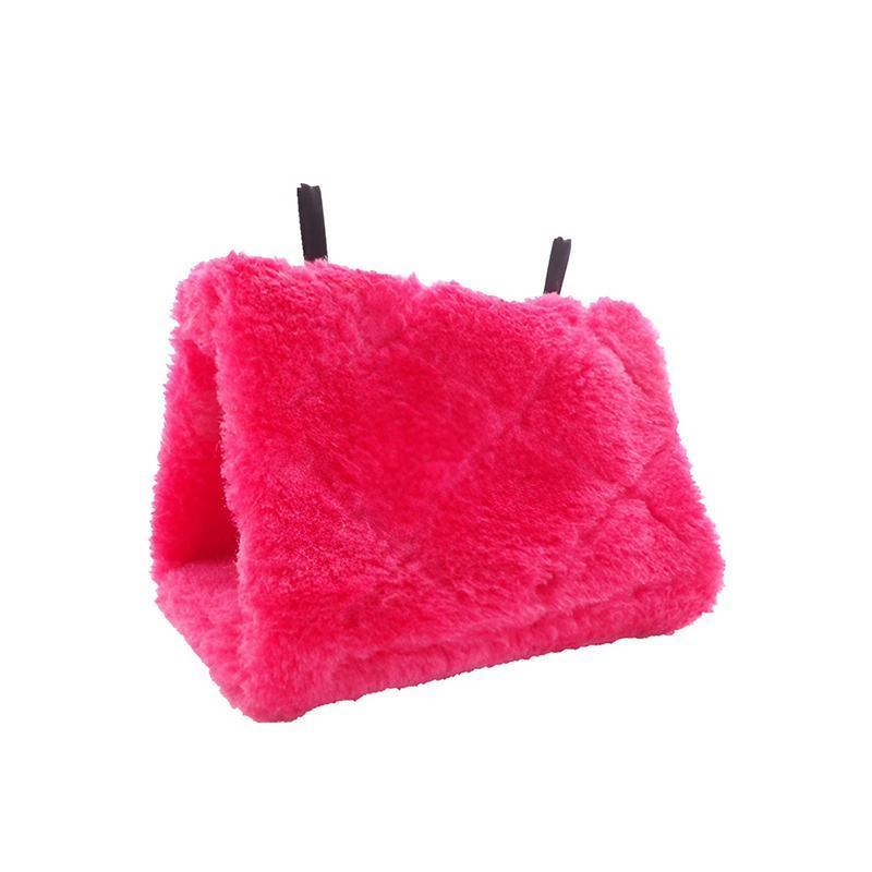 Pet Bird Parrot Parakeet Budgie Warm Hammock Cage Hut Tent Bed Hanging Cave - Blue