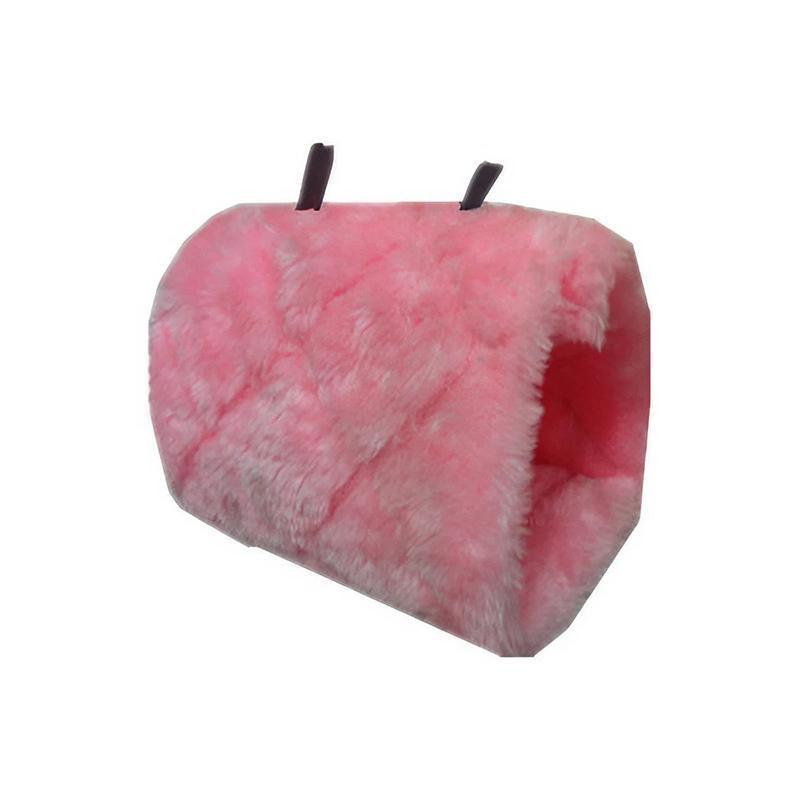 Pet Bird Parrot Parakeet Budgie Warm Hammock Cage Hut Tent Bed Hanging Cave - Rose Red