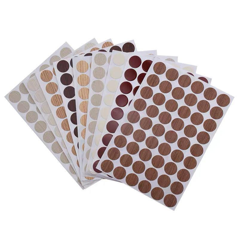 54 X Self Adhesive Decorative Screw Cover Caps Holes Cams Furniture Kitchen 20mm - PC 002