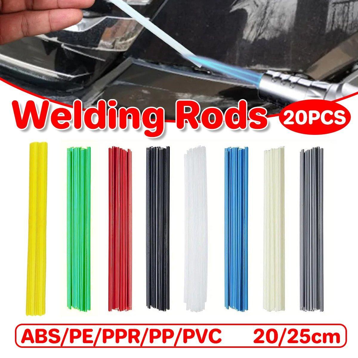 Bumper Plastic Welding Rod Torch 50CM/25CM Assorted Colours and Materials - Black - ABS 20cm