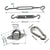 8pcs Hardware Sail Accessory Shade Canopy Fittings Sun Fixing Steel Stainless