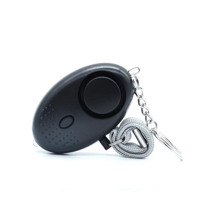 140DB Personal Alarm Keychain with LED Light for Emergency Alert and Assistance - Blue