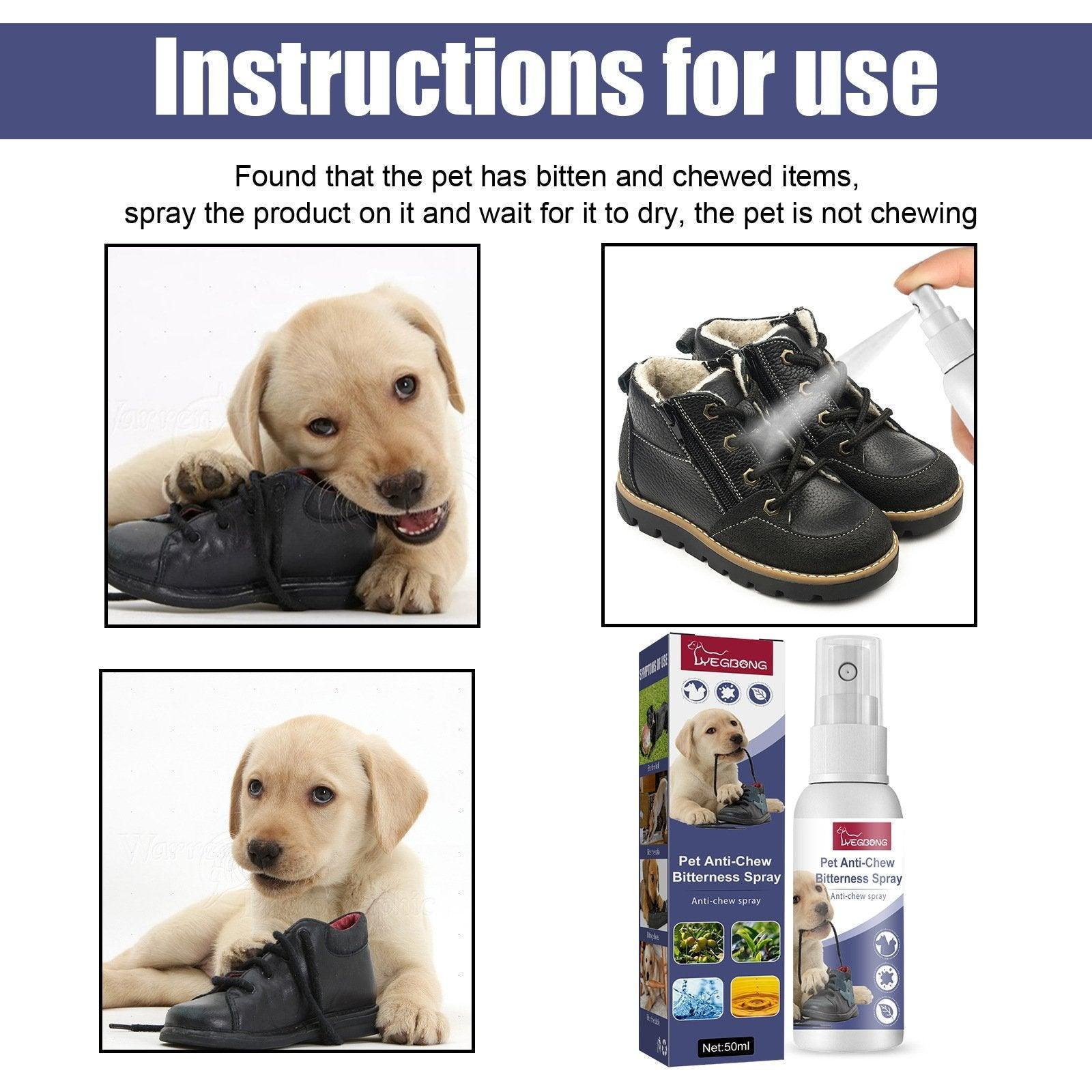 Pet Anti Chew Spray Dogs Stop Biting Furniture Sofa Legs Protection Bitter Spray