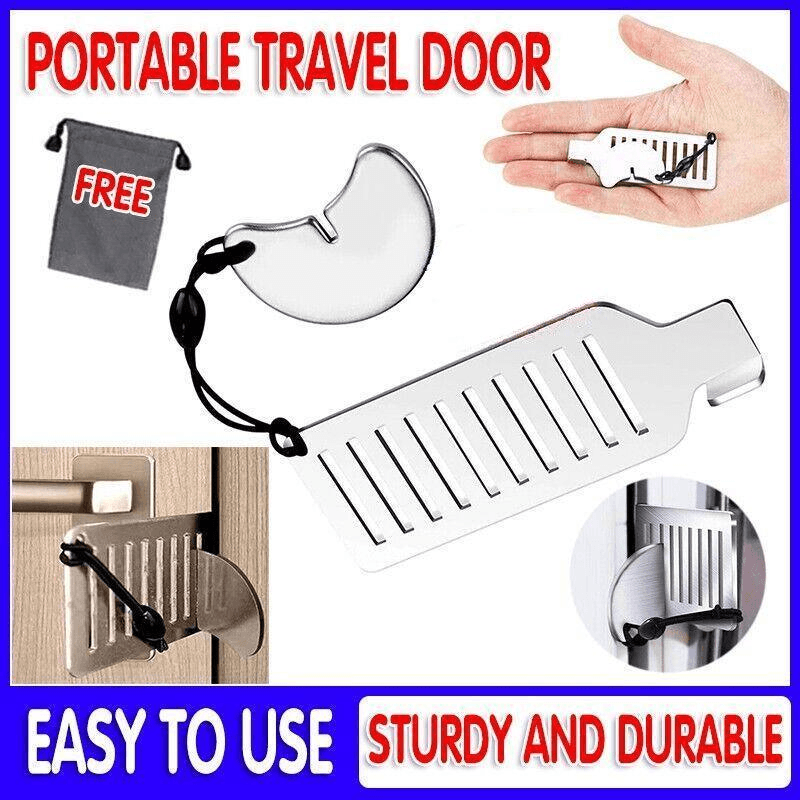 Portable Travel Door Lock Security Device for Hotel and Apartment Entry Protection