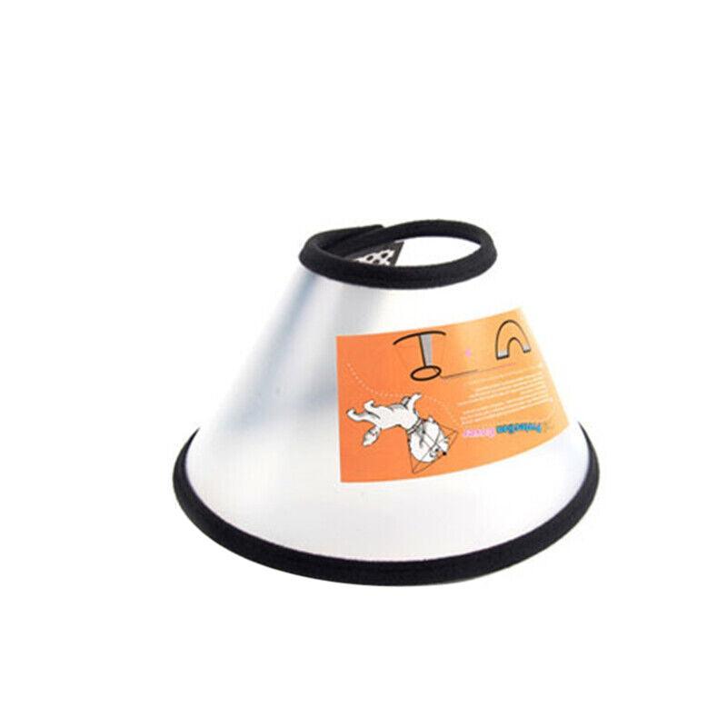 Pet Dog Cat Cone Protective Collar Wound Healing Medical Elizabethan E-Collar Au - 2+#(38-44CM  depth: 18.5CM)