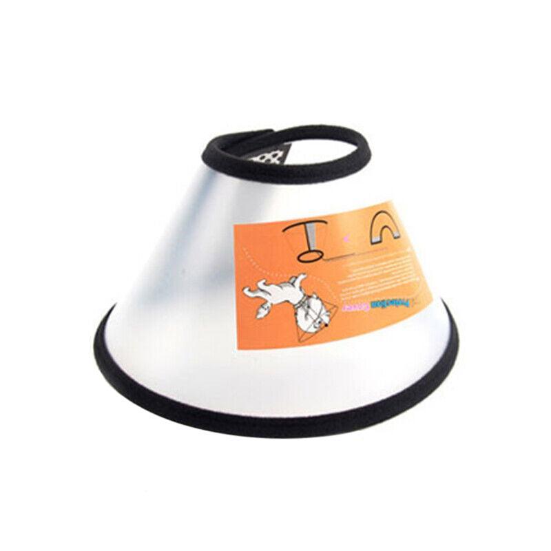 Pet Dog Cat Cone Protective Collar Wound Healing Medical Elizabethan E-Collar Au - 2+#(38-44CM  depth: 18.5CM)