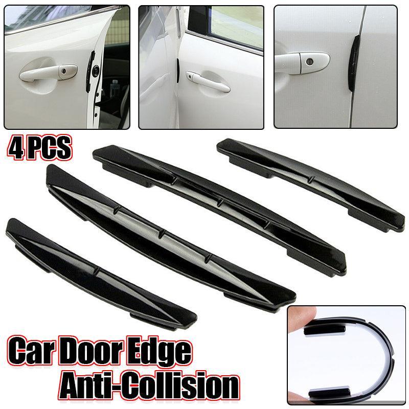 4Pcs Universal Black Car Door Edge Anti-Collision Cover Scratch Protector Guard