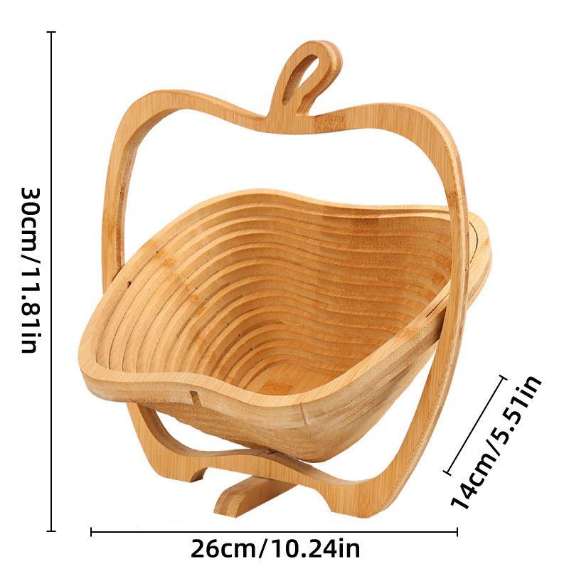 Wooden Fruit and Vegetable Storage Basket for Kitchen Organizing Home Storage